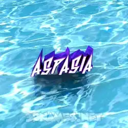 aspasia in Water style - 3D name wallpaper