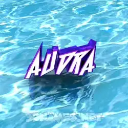 audra in Water style - 3D name wallpaper
