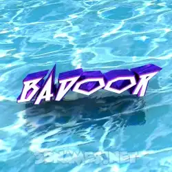 badoor in Water style - 3D name wallpaper