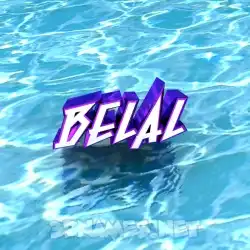 belal in Water style - 3D name wallpaper