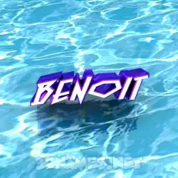 benoit in Water style - 3D name wallpaper
