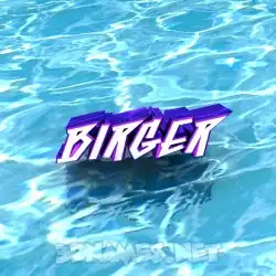birger in Water style - 3D name wallpaper