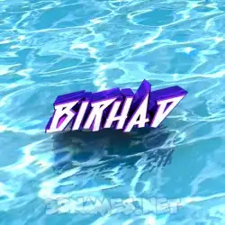 birhad in Water style - 3D name wallpaper