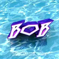 bob in Water style - 3D name wallpaper