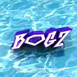 bogz in Water style - 3D name wallpaper