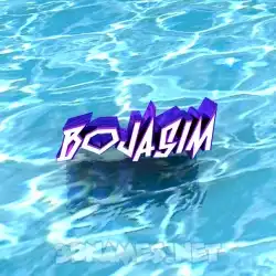 bojasim in Water style - 3D name wallpaper