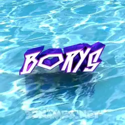 borys in Water style - 3D name wallpaper