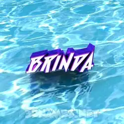 brinda in Water style - 3D name wallpaper