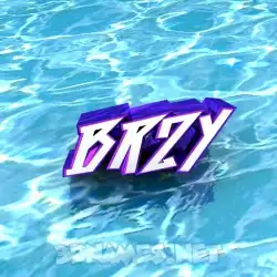 brzy in Water style - 3D name wallpaper