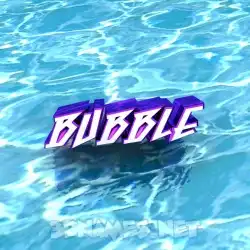 bubble in Water style - 3D name wallpaper