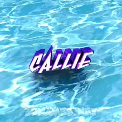 callie in Water style - 3D name wallpaper
