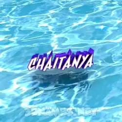 chaitanya in Water style - 3D name wallpaper