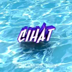 cihat in Water style - 3D name wallpaper