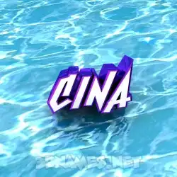 cina in Water style - 3D name wallpaper