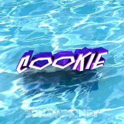 cookie in Water style - 3D name wallpaper