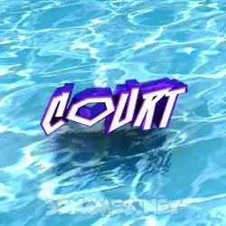 court in Water style - 3D name wallpaper