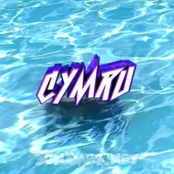 cymru in Water style - 3D name wallpaper