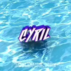 cyril in Water style - 3D name wallpaper