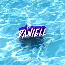 daniell in Water style - 3D name wallpaper