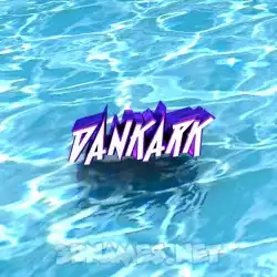dankark in Water style - 3D name wallpaper