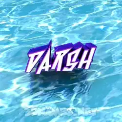 darsh in Water style - 3D name wallpaper
