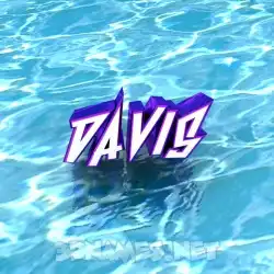 davis in Water style - 3D name wallpaper