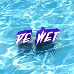 de wet in Water style - 3D name wallpaper