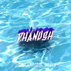 dhanush in Water style - 3D name wallpaper