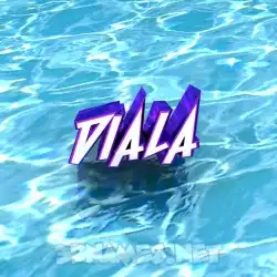 diala in Water style - 3D name wallpaper