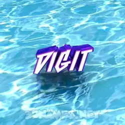 digit in Water style - 3D name wallpaper