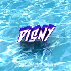 disny in Water style - 3D name wallpaper