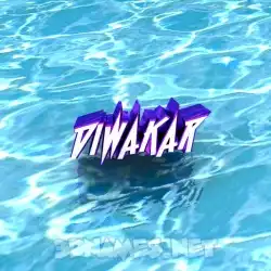 diwakar in Water style - 3D name wallpaper