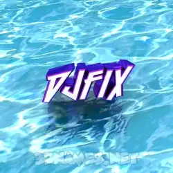 djfix in Water style - 3D name wallpaper