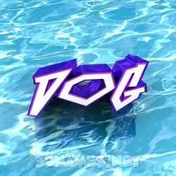 dog in Water style - 3D name wallpaper