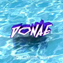 donae in Water style - 3D name wallpaper