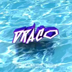 draco in Water style - 3D name wallpaper