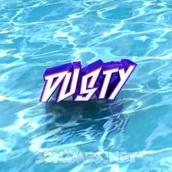 dusty in Water style - 3D name wallpaper