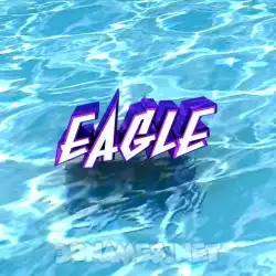eagle in Water style - 3D name wallpaper