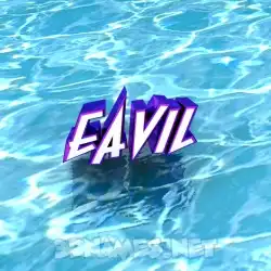 eavil in Water style - 3D name wallpaper