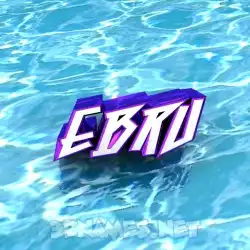 ebru in Water style - 3D name wallpaper