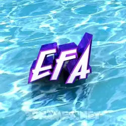 efa in Water style - 3D name wallpaper