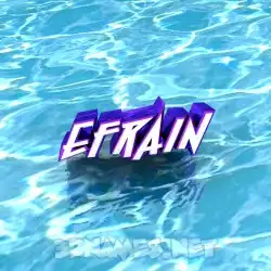 efrain in Water style - 3D name wallpaper