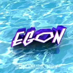 egon in Water style - 3D name wallpaper