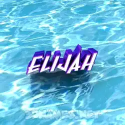 elijah in Water style - 3D name wallpaper