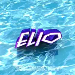 elio in Water style - 3D name wallpaper