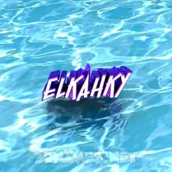 elkahky in Water style - 3D name wallpaper
