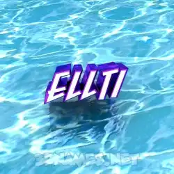 ellti in Water style - 3D name wallpaper