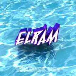 elram in Water style - 3D name wallpaper