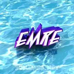 emre in Water style - 3D name wallpaper