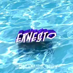 ernesto in Water style - 3D name wallpaper